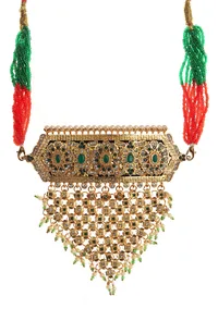 Zeenat Heritage Gold Necklace image 3