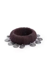 Brown Thread Wooden Bangles image 2