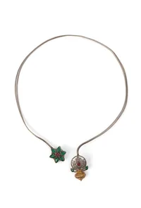 Pink and Green Stone Fusion Hasli image 2