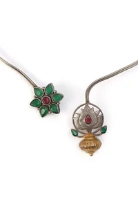 Pink and Green Stone Fusion Hasli image 3