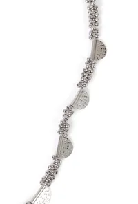 German Silver Designer Pendant Charm With Ghunghru Chain Lightweight Necklace image 4