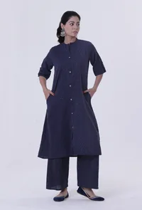 Blue Cotton Kurti image 3
