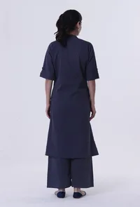 Blue Cotton Kurti image 5