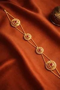 Ruby Scarlet Halo Statement Matha Patti image 1