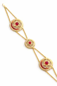 Ruby Scarlet Halo Statement Matha Patti image 3