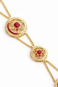 Ruby Scarlet Halo Statement Matha Patti image 4