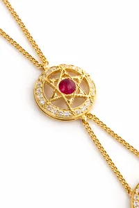 Ruby Scarlet Halo Statement Matha Patti image 5