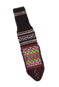 Brown & Multi Hand Knitted Woolen Winter Socks image 3