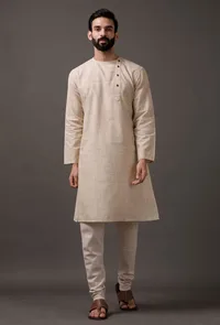 Beige Kurta image 1