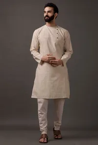 Beige Kurta image 2