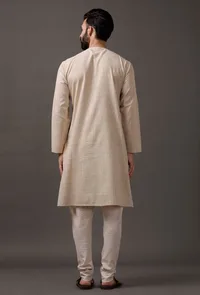 Beige Kurta image 6