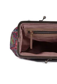 Blue & Multi Silk Patola Print Clutch image 6