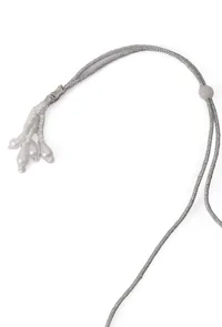 Silver Oxidized Laxmi Devi Necklace Set With Stud Earrings image 6