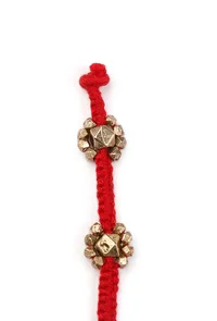 Tangerine Thread Tribal Motif Anklet image 5