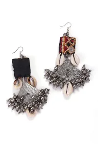 Swastika Silver Kutch Earrings image 3
