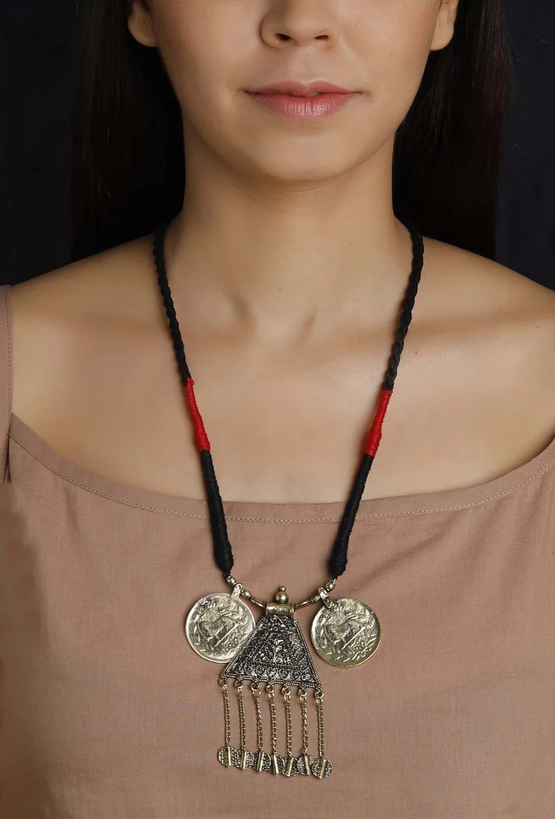 Narmada German Silver Necklace