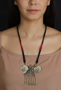 Narmada German Silver Necklace image 1