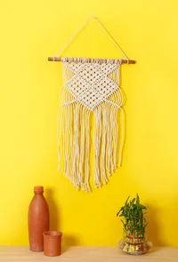 Knotted Macrame Wall Hanging image 1