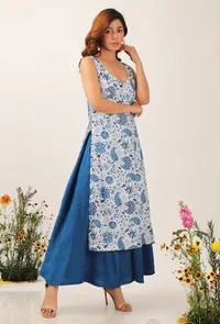 Serena Floral Chintz Straight Kurta image 2