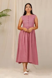 Gulabi Low Gathered Hand-Embroiderd Dress image 2