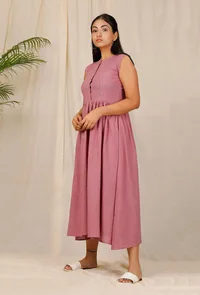 Gulabi Low Gathered Hand-Embroiderd Dress image 3