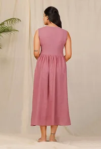 Gulabi Low Gathered Hand-Embroiderd Dress image 5