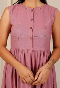 Gulabi Low Gathered Hand-Embroiderd Dress image 6