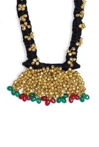 Black Golden Temple Tribal Pendant image 3