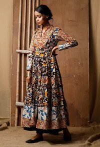 Three Print Kalamkari Cotton Kurta image 6