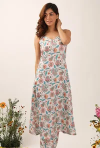 Lilybeth Floral Chintz Aline Kurta Dress image 1