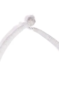 Sand White Layered Thread Necklace image 4