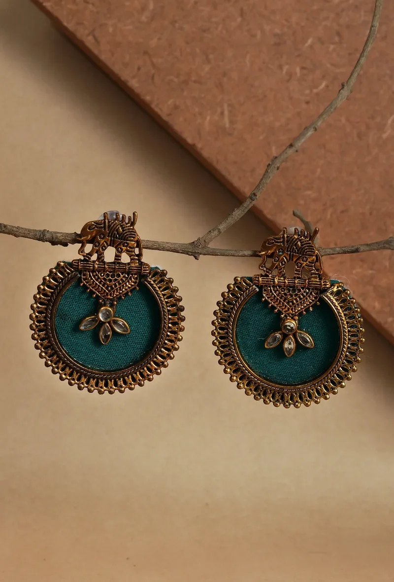 Antique Elephant Grace Earrings