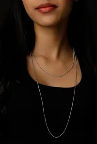 Bella Silver Layered Chain image 1