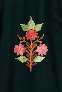 Everglade Aari Embroidered Kashmiri Phiran-Free Size image 6