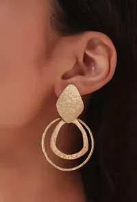 Iva Sphere Brass Earrings image 2