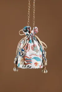 Camellia Chintz Floral Potli image 1