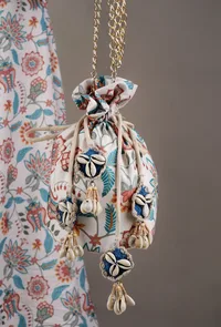 Camellia Chintz Floral Potli image 2