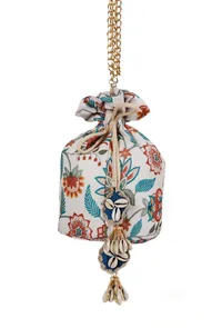 Camellia Chintz Floral Potli image 4