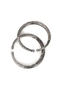 German Silver Designer Antique Look Design Traditional Kada Anklet image 2