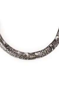 German Silver Designer Antique Look Design Traditional Kada Anklet image 4