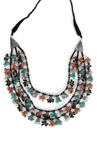 Multi-Layer Tribal Jhumki Necklace image 3