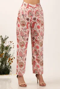 Cara Floral Chintz Narrow Fit Pants image 2