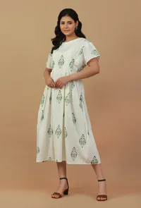 The Meadow Muse Pleated Midi Dress image 3