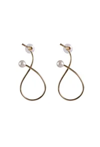 Graceful Infinity Wire Earrings image 2