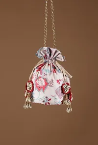 Ava Chintz Floral Potli image 1