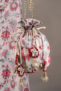 Ava Chintz Floral Potli image 2