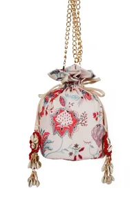 Ava Chintz Floral Potli image 3