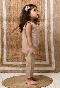 Beige Mul Mul Jumpsuit image 3