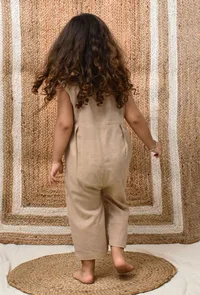 Beige Mul Mul Jumpsuit image 4