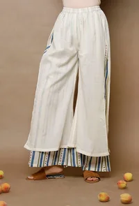 Double Layer Cotton Palazzos image 1